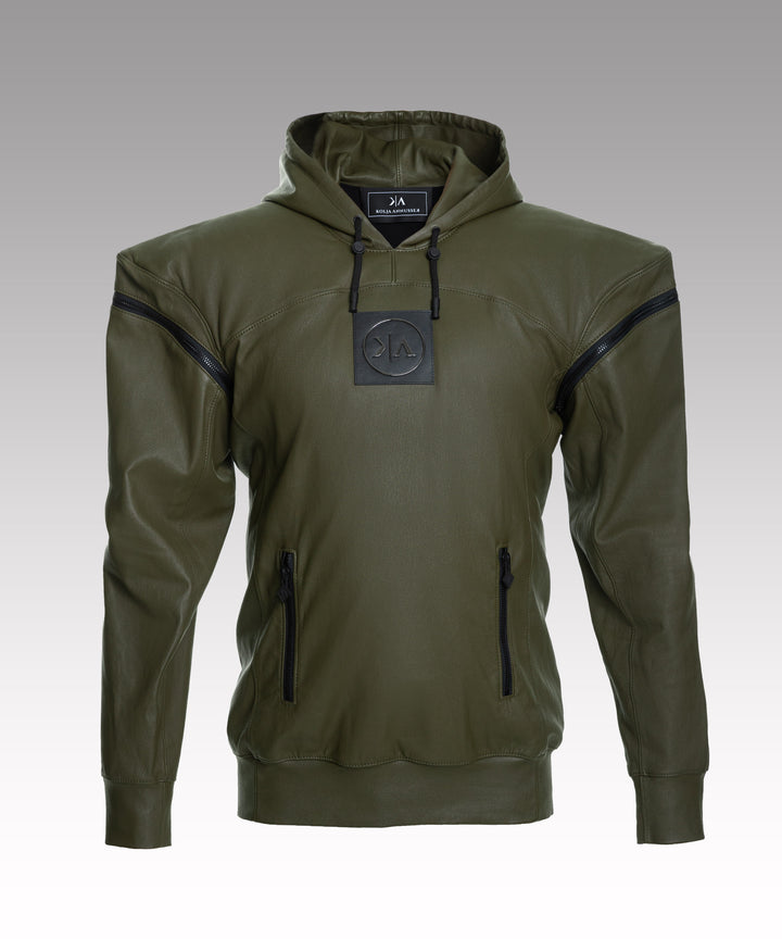 KA-Baller 2.0 KHAKI LEATHER HOODIE