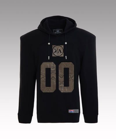 ka-baller black cotton hoodie camo mcl edition