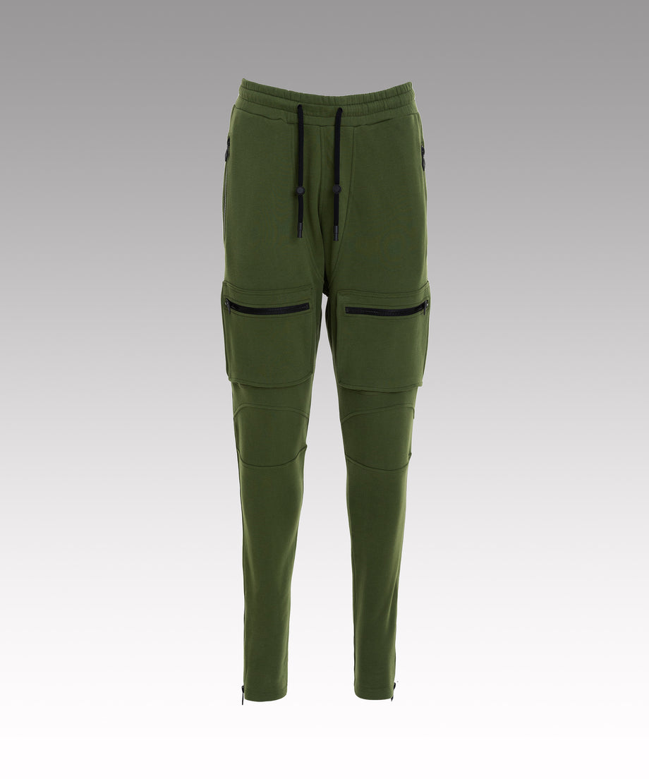 Cargo khaki cotton pants